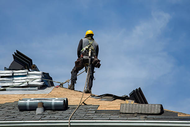 Professional Gutter Installation technician working in Irvington, KY